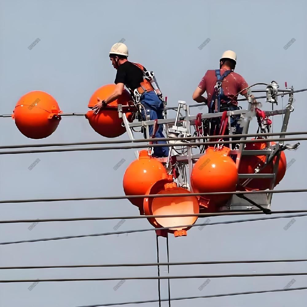 2024.05.29  输电线路航空标志球  设备安装案例