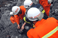 Application of Radar Life Detectors in Accident Rescue Operations