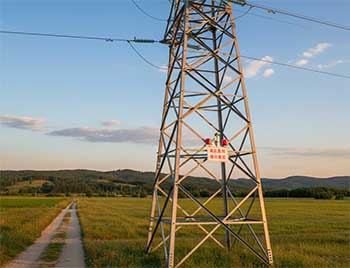 高压线路施工安全管理中的架空线路防外破警示灯