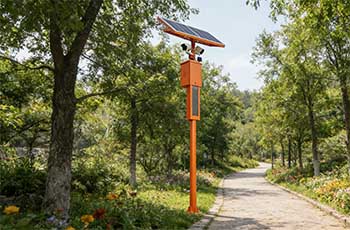 太阳能LED语音监控杆：无布线安防新选择，环保与智能兼备