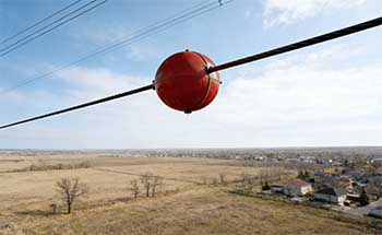 高压线航空标志球：高空安全警示的核心载体