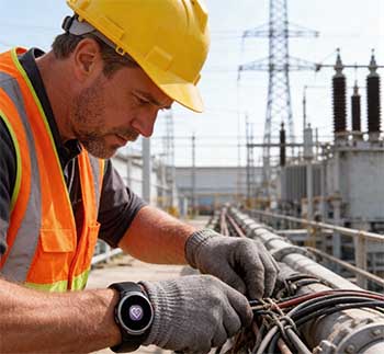 巡检智能手环（电力/风电专用）安全预警、数据同步