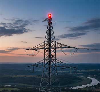 摆脱线缆束缚，太阳能航空障碍灯适用高楼 / 电塔安全警示