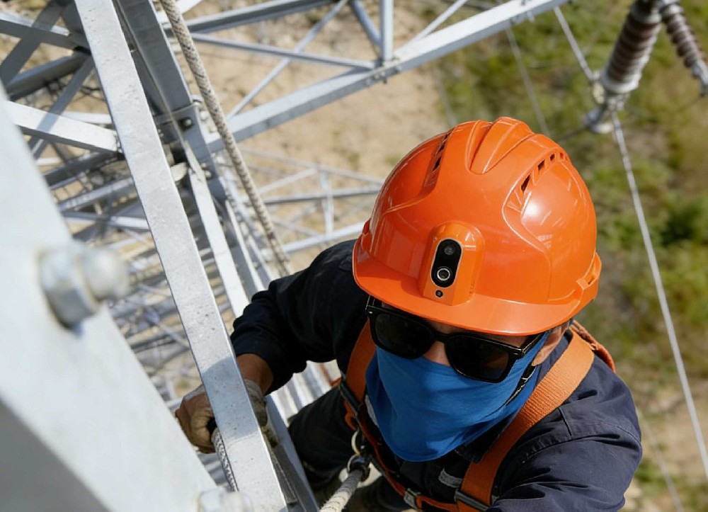 电力施工智能安全帽案例