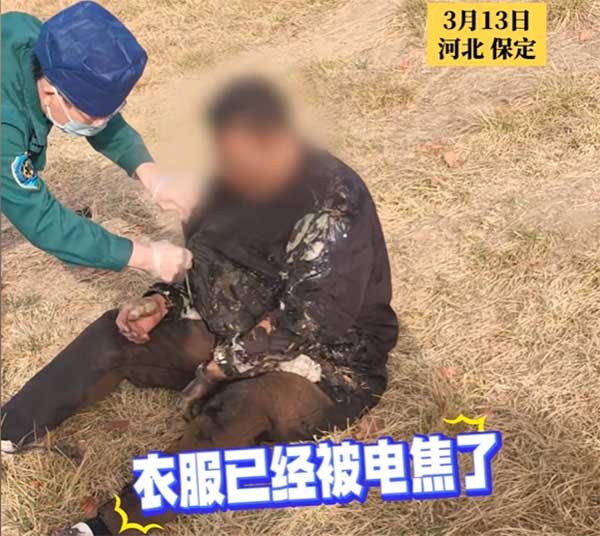 鱼竿一甩就是生死线！高压线下智能警示杆及时制止危险靠近